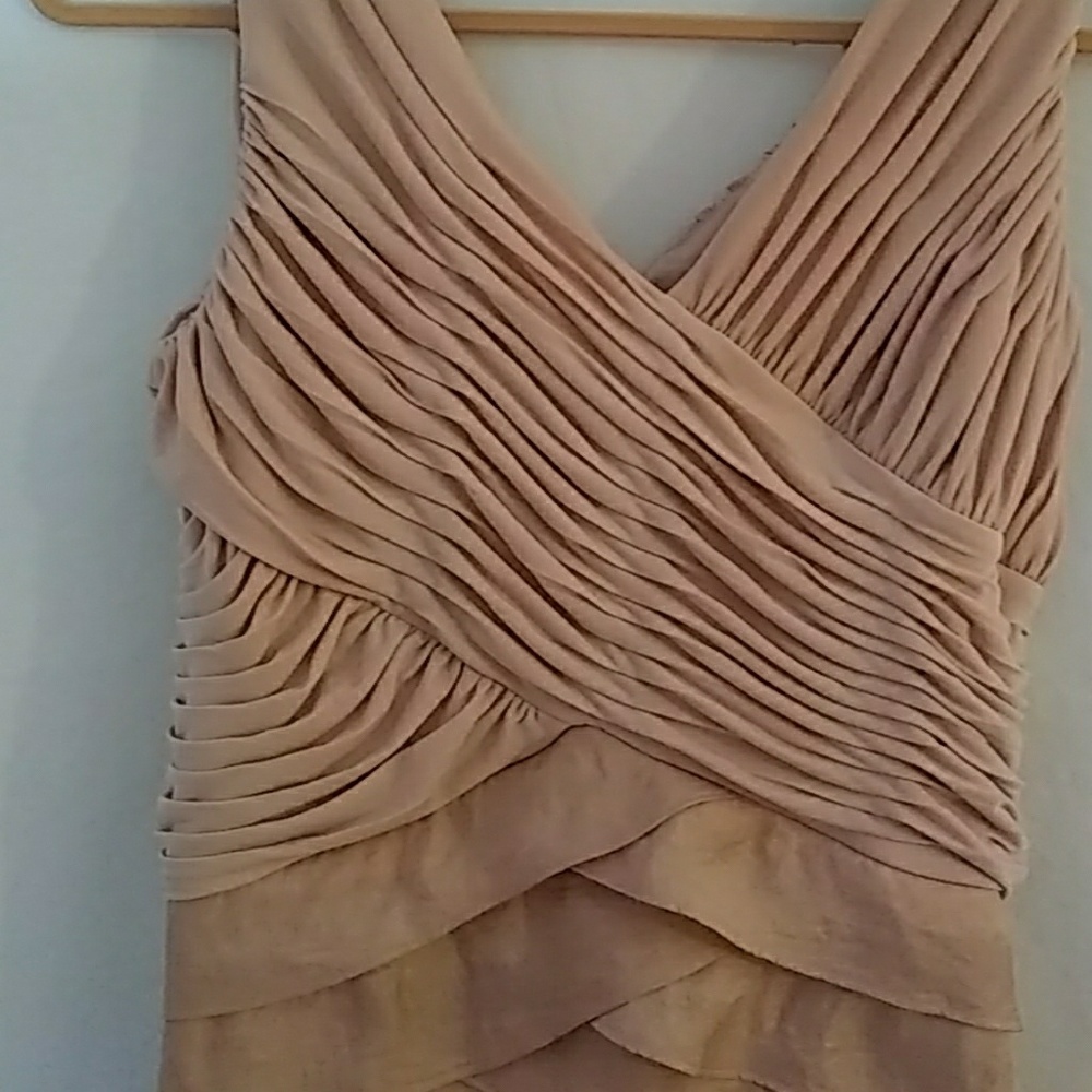 Soft Peach Cocktail Dress-Melrose Brand - Size 16